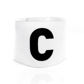 Aanvoerdersband C Wit