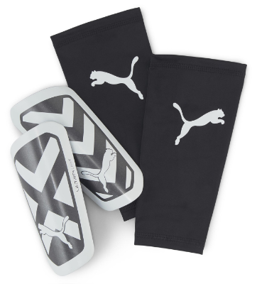 PUMA Ultra Light Sleeve Scheenbeschermers Zwart Wit